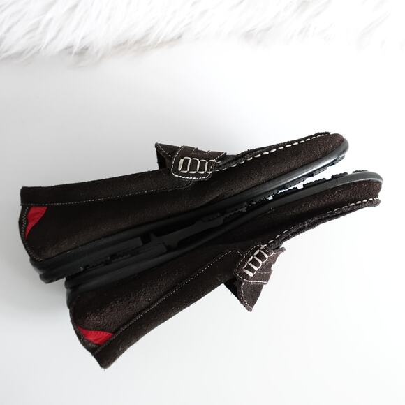 FootJoy FJ Men;s Brown Suede Loafer Driving Shoes - Picture 4 of 10